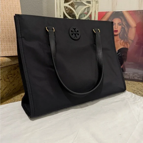 New Tory Burch Ella small tote nylon black - Picture 10 of 10